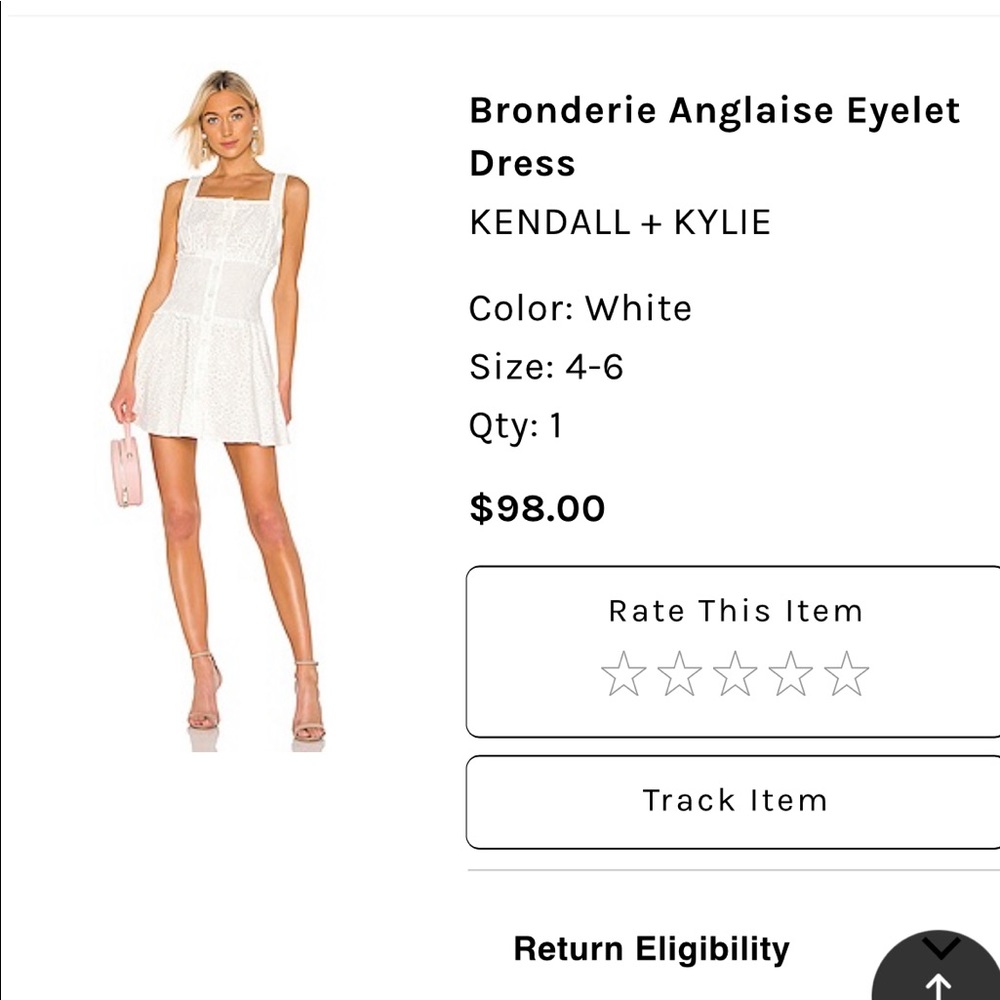Bronderie Anglaise eyelet dress.